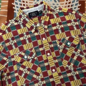 RRL Multicolor Matlock Cotton Southwestern Workshirt